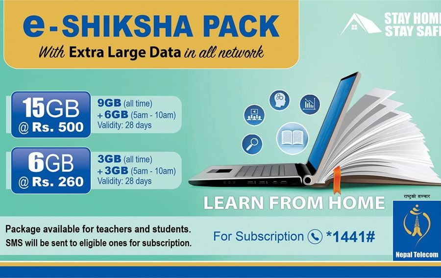 नेपाल टेलिकमको ई-शिक्षा प्याकेज बुढानिलकण्ठ स्कुलमा प्रयोग, अनलाइन कक्षा सञ्चालन गरिँदै