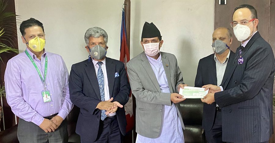 कोभिड–१९ विरुद्ध नबिल बैंकको २ करोड भन्दा बढि सहयोग