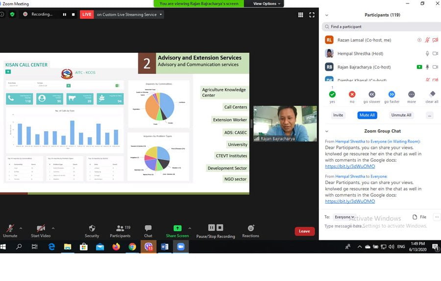 कृषकलाई डिजिटल तथ्यांकमा समावेश गर्दै प्रविधिसँग जोड्नु आवश्यक रहेको विज्ञहरूको सुझाव