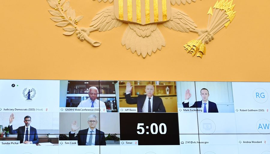 ठूला टेक कम्पनीहरुको अमेरिकी संसदिय सुनुवाई, नाफा बढाउन प्रतिद्वन्द्वीलाई मारिरहेको आरोप