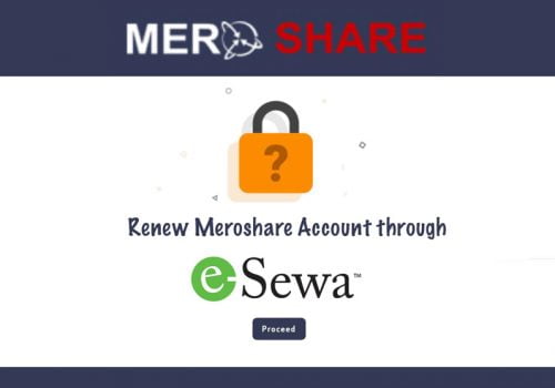 ‘मेरो सेयर’ को एकाउन्ट नविकरण अब इसेवाबाट गर्न सकिने