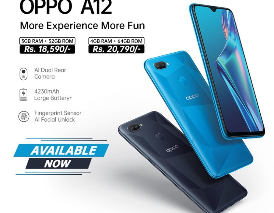 ओपोद्वारा एन्ट्रि लेभलको समार्टफोन ए१२ सार्वजनिक