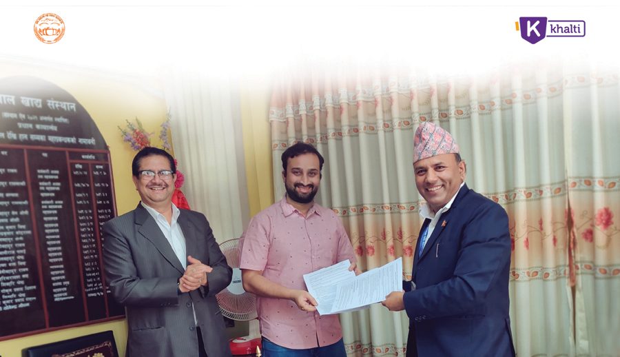 खाद्य संस्थानको खाद्य सामग्री अनलाइनबाट किनमेल गर्दा खल्तीबाट भुक्तानी गर्न सकिने