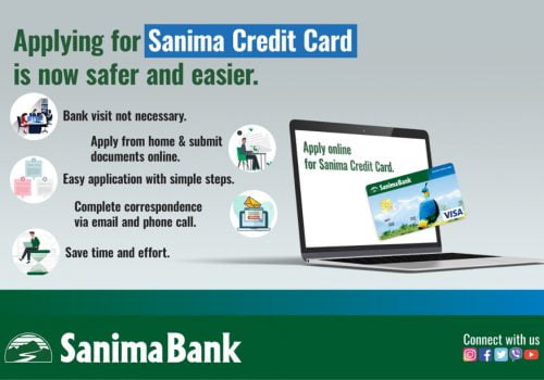सानिमा बैंकको क्रेडिट कार्ड अनलाईनबाटै आवेदन दिन मिल्ने