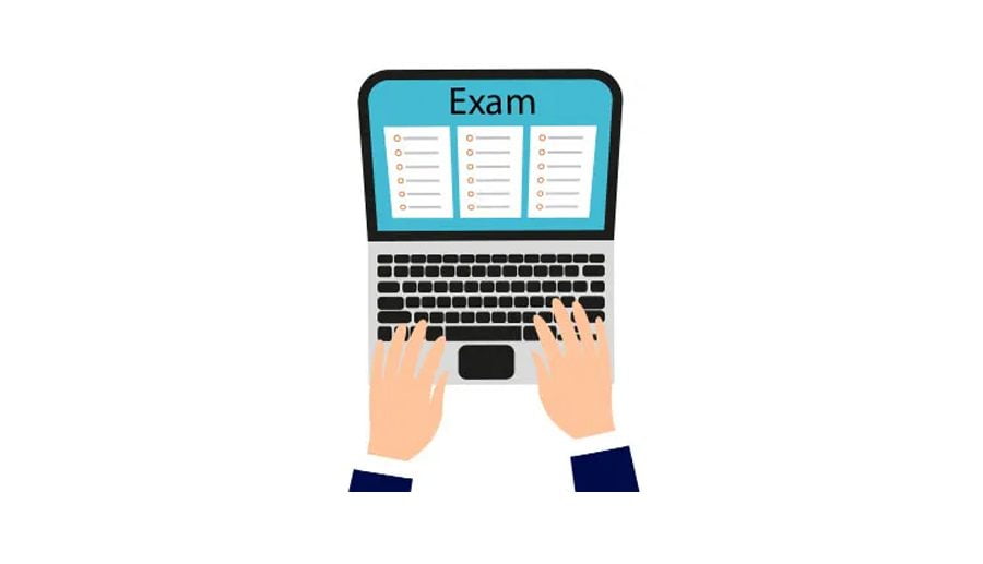 अनलाइन माध्यमबाट विद्यार्थीको अन्तिम वार्षिक परीक्षा लिईँदै