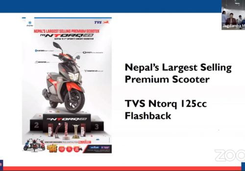 टिभीएस एनटर्क १२५ नेपालको प्रिमियम सेग्मेन्टमा सर्वाधिक बिक्री भएको कम्पनीको दाबी