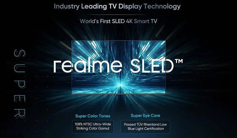 रियलमीद्धारा विश्वको पहिलो एसएलईडी स्मार्ट टिभी घोषणा, के हो एसएलईडी प्रविधि हेर्नुस्