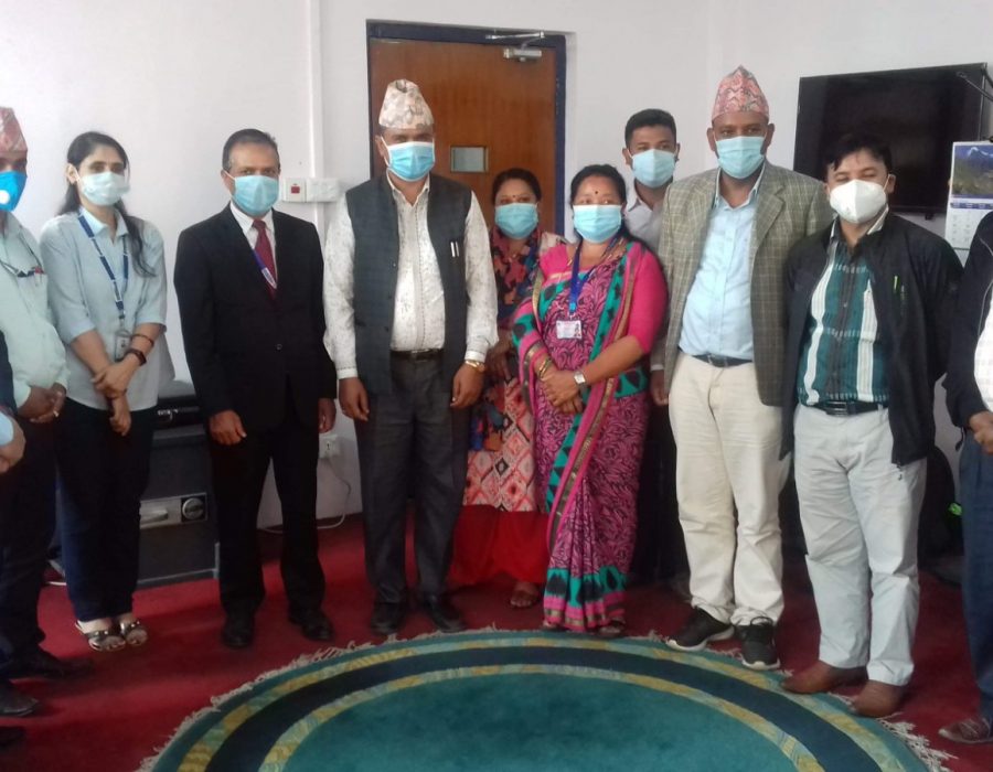 नेपाल बैंक लिमिटेड तथा लिसंखु पाखर गाउँपालिका बिच सम्झौता