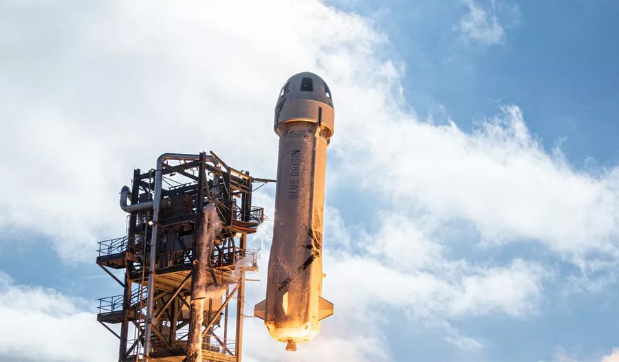 जेफ बेजोसको रकेट कम्पनीद्धारा एक बर्षमा आफ्नो पर्यटन अन्तरिक्ष यानको पहिलो परीक्षण