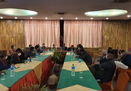 चन्द्र ढकाल टीमलाई निर्यात व्यवसायी महासंघको साथ