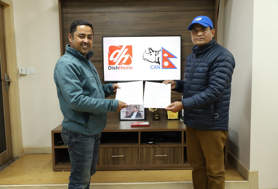 डिशहोमले प्रधानमन्त्री कप २०७७ क्रिकेट प्रत्यक्ष प्रशारण गर्दै