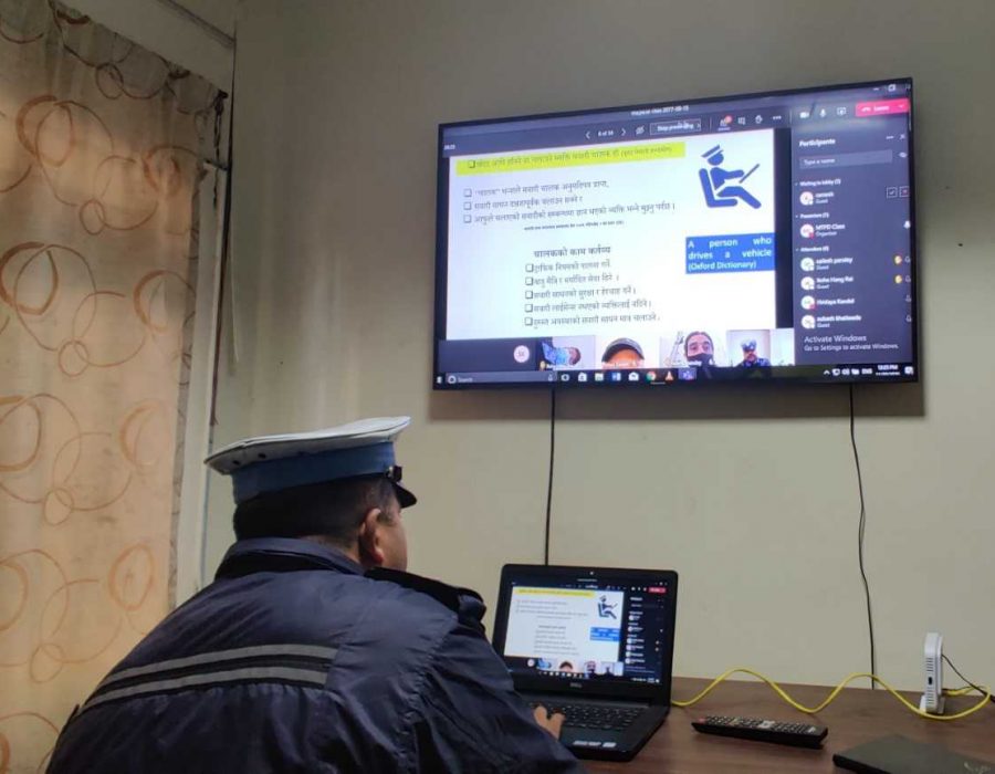 ट्राफिक प्रहरी पोस्ट काँकारभिट्टाबाट टिभिआरएस प्रणाली सुरु