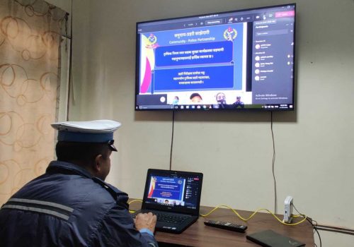ट्राफिक प्रहरीले सञ्चालन गरेको भर्चुअल कक्षा प्रभावकारी बन्दै