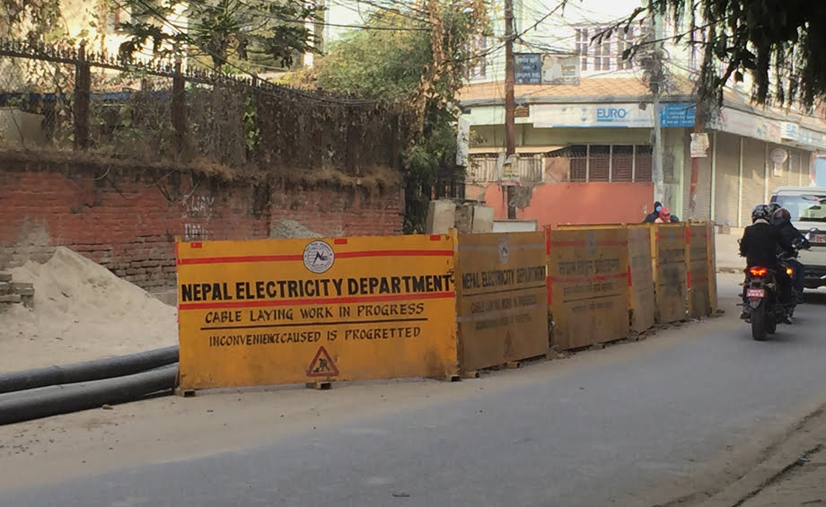 भरतपुरमा विद्युतीय तार भूमिगत गरिँदै