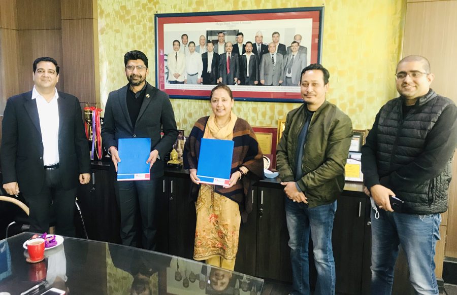 जेसीबीको सहज फाइनान्सिङको लागि एमएडब्लु र मेगा बैंकबीच सम्झौता