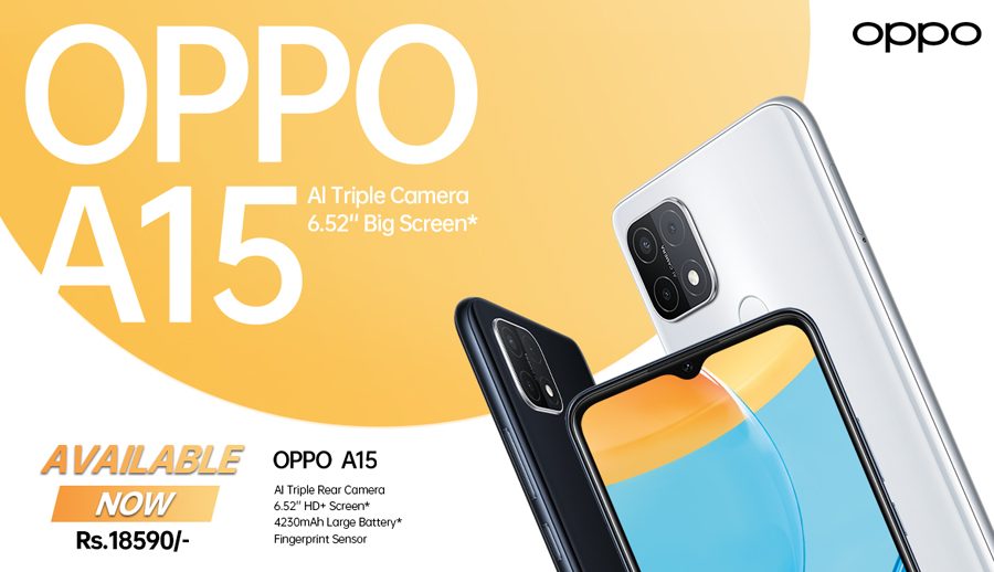 OPPO Launches A15 with AI Triple Camera and 6.52″ Big Screen