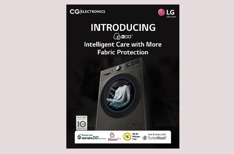उच्च प्रबिधिको आर्टिफिसीयल इन्टेलिजेन्स भएको एलजीको वाशिङ मेसिन बजारमा
