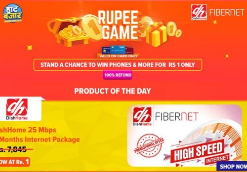 रु.१ मै पाउनुहोस् डिशहोम फाईबर नेटको ६ महिनाको प्याकेज दराज हाट बजारमा