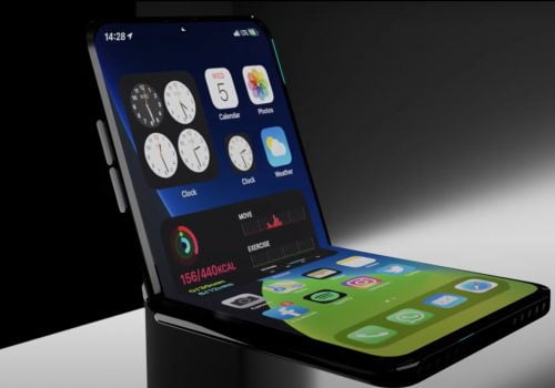 एप्पलको क्लामशेल फोल्डेबल आईफोनले एप्पल पेन्सिल सपोर्ट गर्नसक्ने