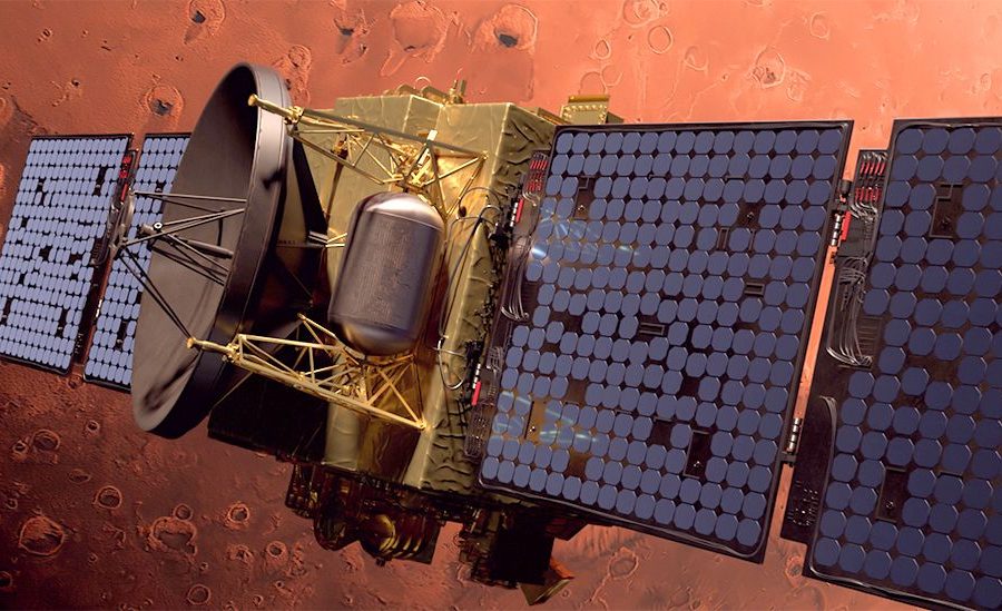 यूएईले मंगल ग्रहमा पठाएको यूएई यानले पठायो पहिलो तस्वीर