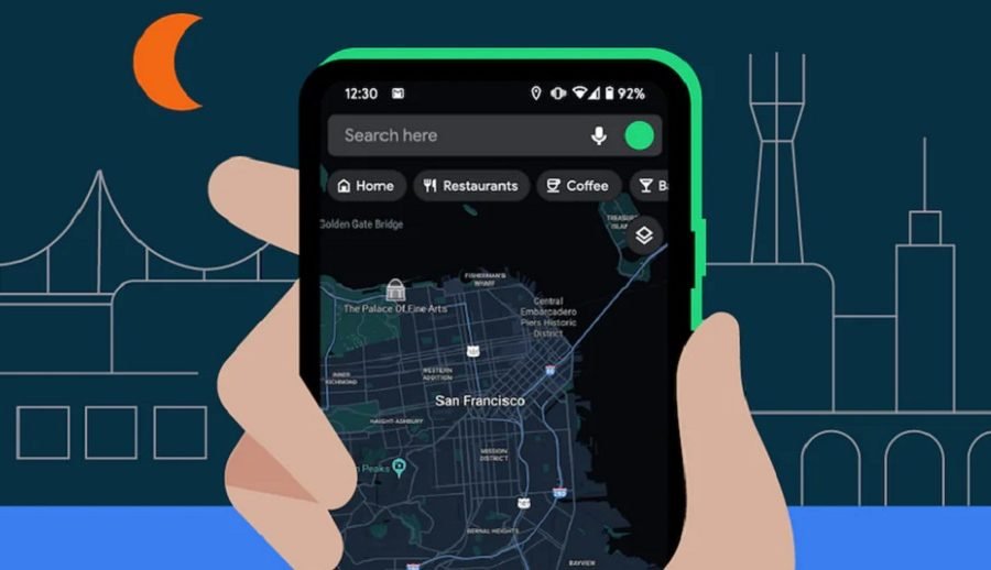 गुगल म्यापको डार्क थिम कसरी एक्टिभेट गर्ने?
