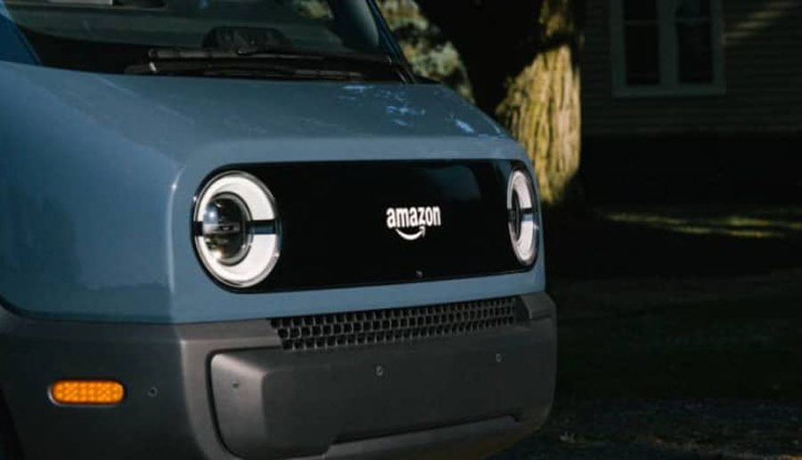 ईकमर्स अमेजनले अमेरिकाको सान फ्रान्सिस्कोमा इलेक्ट्रिक डेलिभरी भ्यान परीक्षण गर्दै