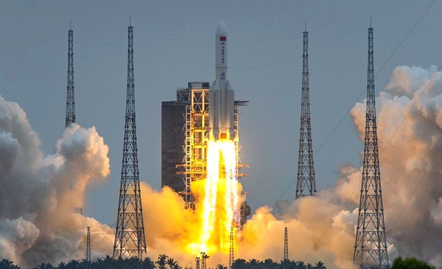 अनियन्त्रित भएको चिनियाँ रकेटको अंश हिन्द महासागरमा खस्यो