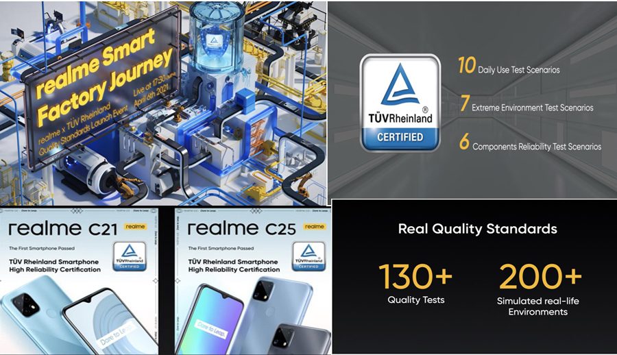 Together with TÜV Rheinland, realme sets a new smartphone quality standard