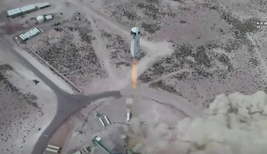 जेफ बेजोसको कम्पनी ब्लु ओरिजिनद्वारा अर्को शेफर्ड रकेट परीक्षण