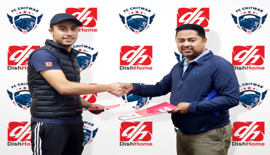 एफसी चितवनलाई डिशहोमको प्रायोजन