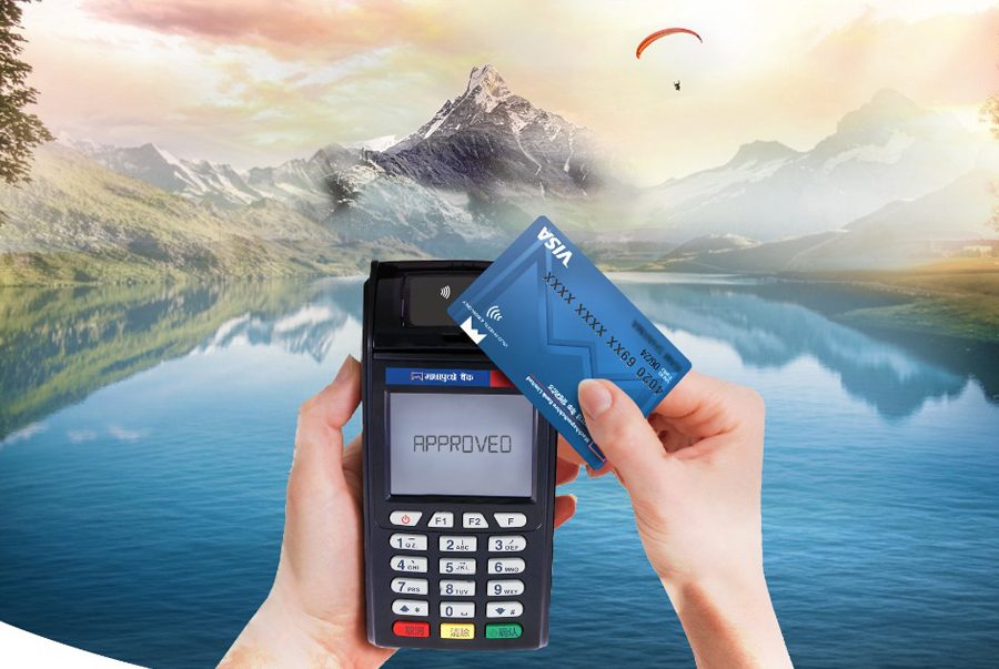 माछापुच्छ्रे बैंकको कन्ट्याक्ट लेस कार्ड सेवा शुरु