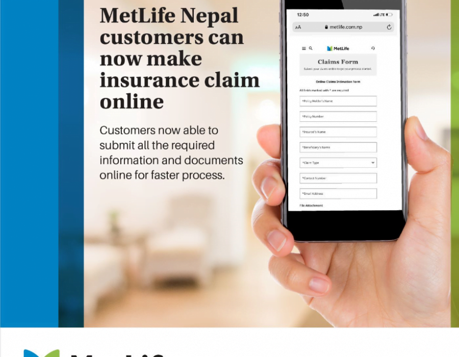 मेटलाइफका ग्राहकले अनलाइनबाटै बीमा दाबी गर्न सक्ने