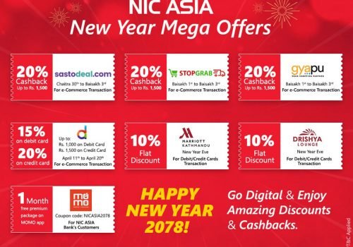 एनआईसी एशिया बैंकको छुट योजना, डिजिटल भुक्तानीमा २० प्रतिशतसम्मको छुट