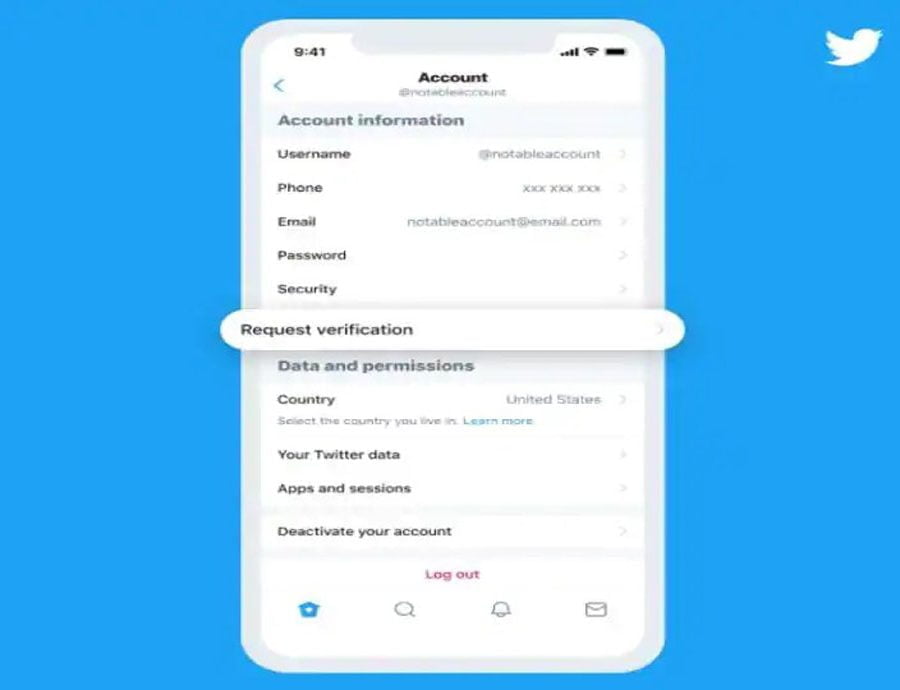 ट्विटर प्रयोगकर्ताहरूले एकाउन्ट प्रमाणिकरणको आवेदन दिन सक्ने