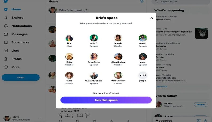 अब ट्विटर स्पेसेजमा ब्राउजरबाटै जोडिन सकिने