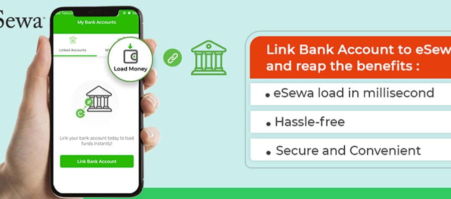 इसेवा एकाउन्टमा बैंक खाता सिधै लिंक गर्न सकिने, रकम लोड गर्न झनै सहज