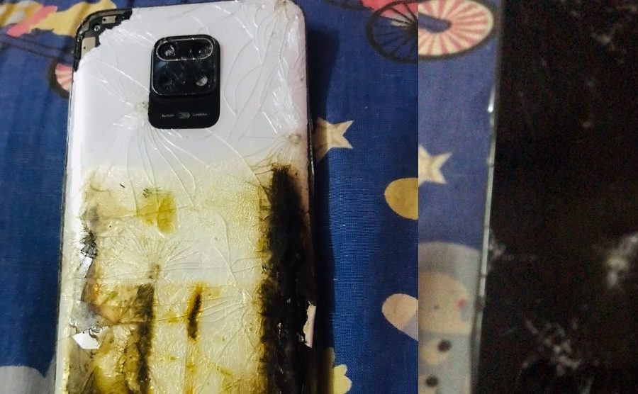 चलाउँदै गरेको शाओमीको रेडमी नोट९ प्रो स्मार्टफोनमा आगलागी