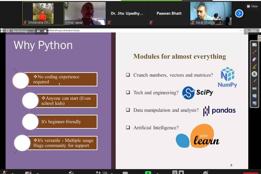 फेस्टद्वारा आयोजित निशुल्क पाइथन प्रोग्रामिङ क्लास सम्पन्न