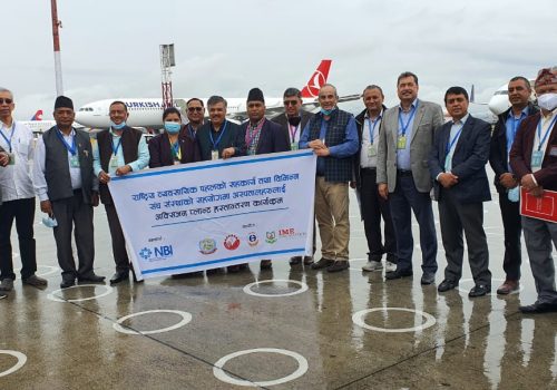 आइएमई फाउन्डेसनद्वारा शुक्रराज हस्पिटललाई अक्सिजन प्लान्ट हस्तान्तरण