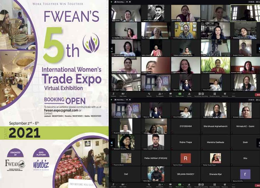 भर्चुअल माध्यमबाटै पाँचौं अन्तर्राष्ट्रिय महिला उद्यमी व्यापार मेला आयोजना हुने