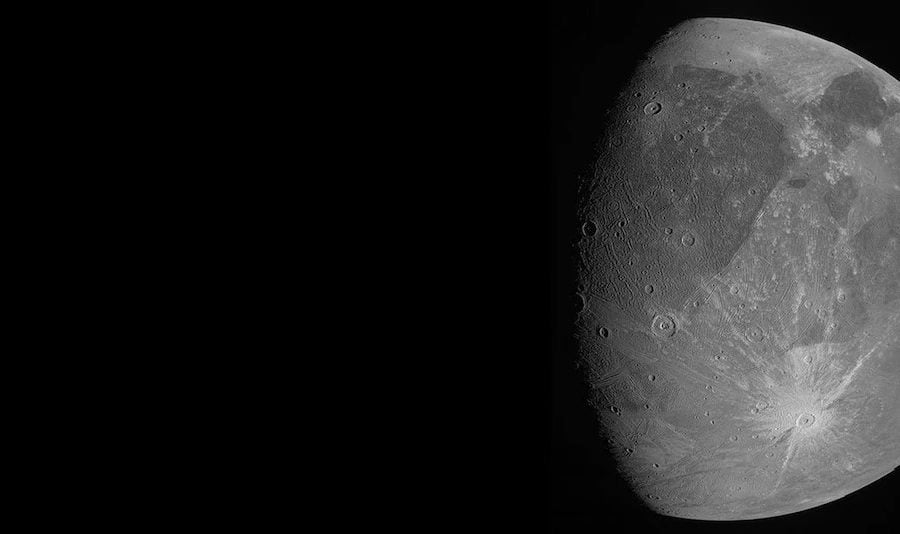 यस्तो छ बृहस्पति ग्रहको सबैभन्दा ठूलो चन्द्रमा ग्यानमिडको पहिलो तस्वीर