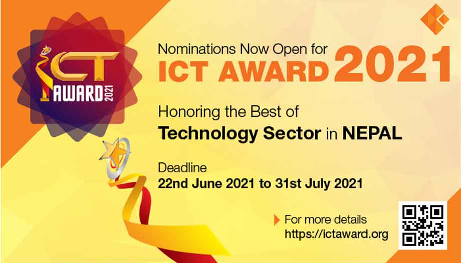 Online nomination of ICT Award 2021 started for 11 different categories.
