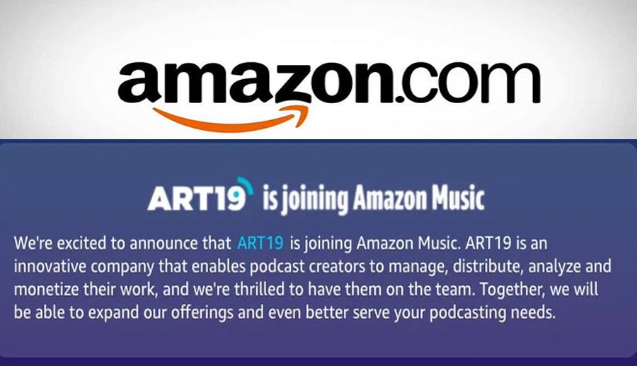 अमेजनले पडकास्ट होस्टिङ तथा मनिटाइजेशन प्लेटफर्म आर्ट१९ को स्वामित्व ग्रहण गर्ने