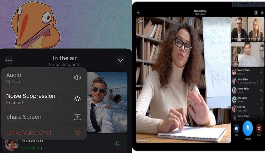 टेलिग्राममा ग्रुप भिडियो कल र एनिमेटेड ब्याकग्राउन्ड थपियो