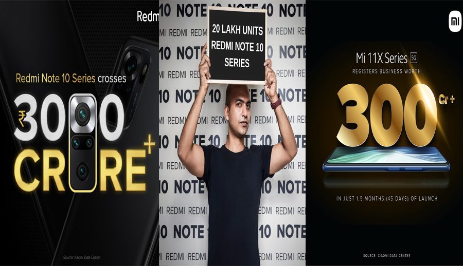 रेडमी नोट १० सिरिज भारतमा २० लाख थान बिक्री, एमआई ११ एक्सले पनि राम्रो व्यापार गर्दै