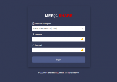 मेरोशेयरको पासवर्ड अब आफैँले रिसेट गर्ने विकल्प आउँदै