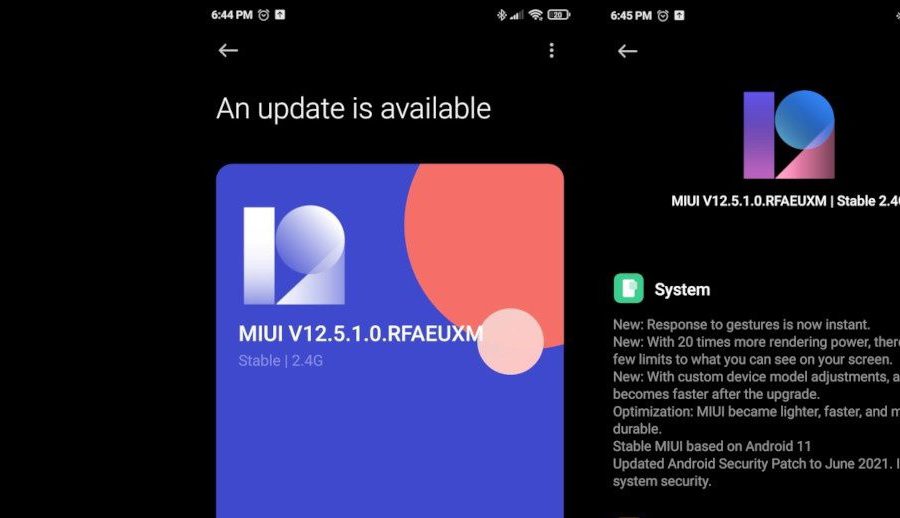 शाओमी एमआई ९ मा एन्ड्रोइड ११ मा आधारित एमआईयूआई १२.५ उपलब्ध