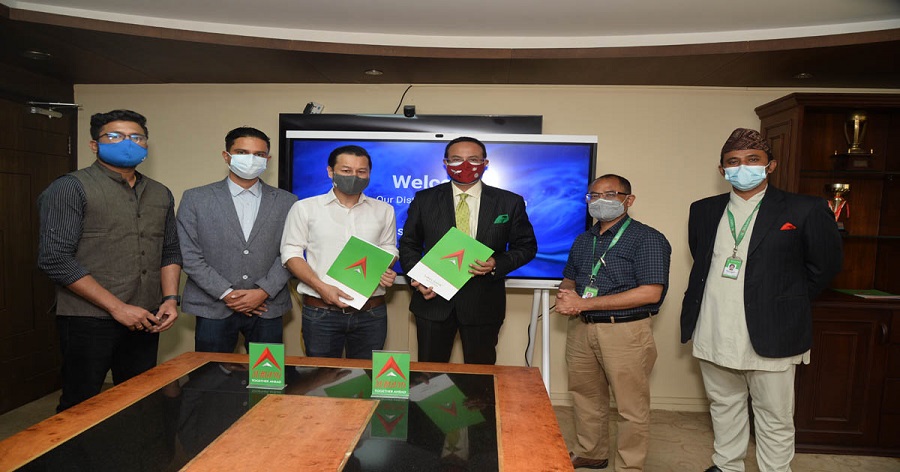 नबिल बैंक र डीभी एक्सिलसबीच किसानलाई सहज कर्जा प्रदान गर्ने सम्झौता