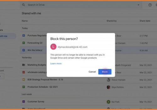 अब गुगल ड्राइभमा अरु यूजरलाई ब्लक गर्न सकिने, यस्तो छ फाइदा