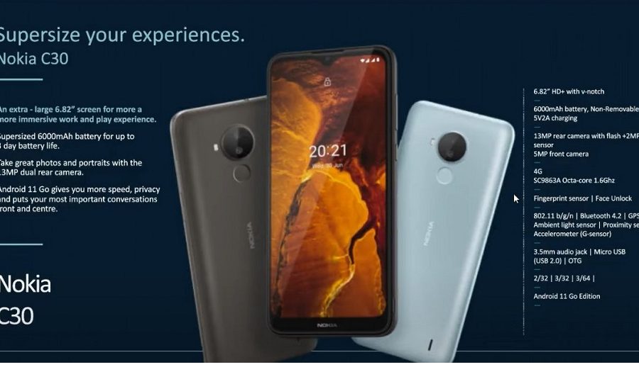 दुई दशकपछि नोकियाको ६३१० फिचर फोन नयाँ डिजाइनमा, सी३० का साथै टीडब्लूएस इयरबड घोषणा